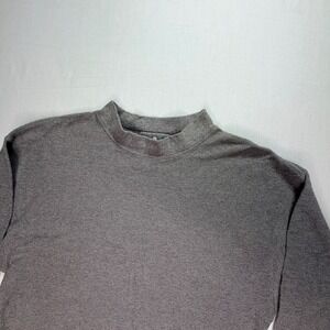 Eastern‎ Mountain Sports Men's Size S Mock Neck Long Sleeve Sweater Gray Cotton